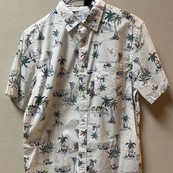 Old Navy Shirts Mens Beach Themed Shirt Poshmark